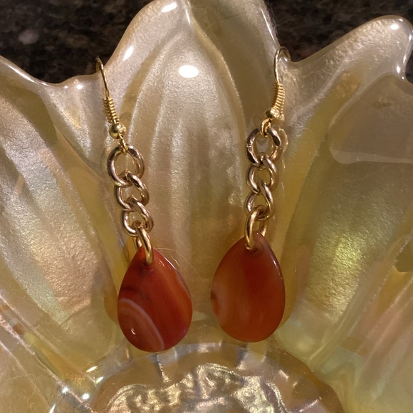 Carnelian agate Earrings - Picture 1 of 3